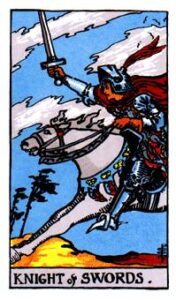 Knight of Swords tarot card