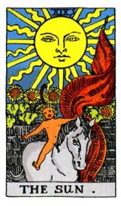 The Sun tarot card